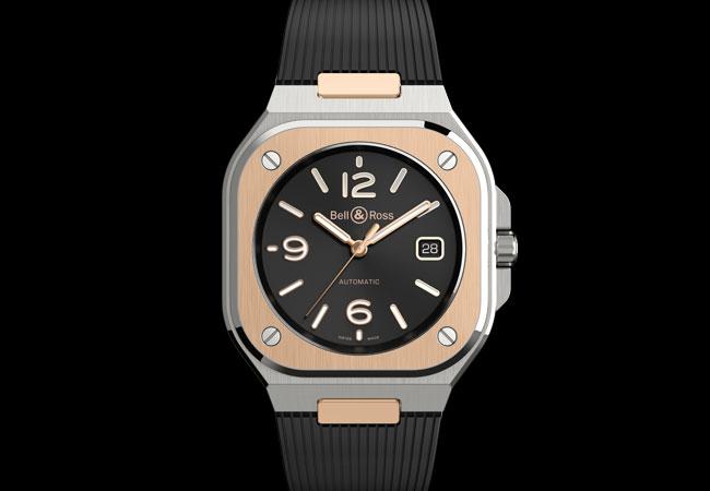 柏萊士BELL & ROSS BR 05 Black Steel & Gold