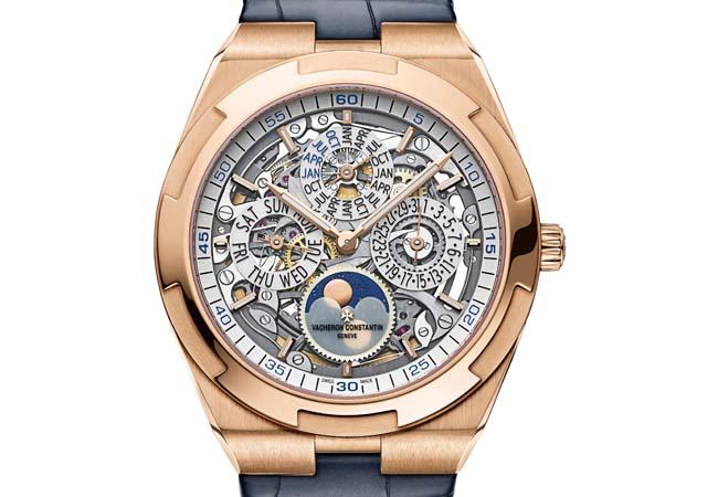 江詩丹頓VACHERON CONSTANTIN Overseas鏤雕超薄萬年曆腕錶