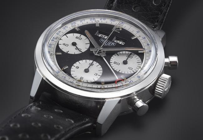 泰格豪雅TAG Heuer 自動計時腕錶 反熊貓面計時碼錶
