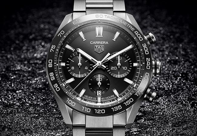 泰格豪雅TAG Heuer Carrera Sport Calibre H02黑面自動計時腕錶