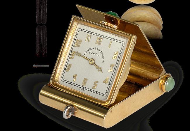 江詩丹頓VACHERON CONSTANTIN 黃金及內填琺瑯「神秘驚奇」女裝錶 古董錶