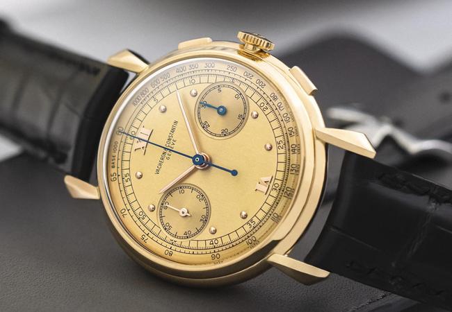 江詩丹頓VACHERON CONSTANTIN 18K粉紅金30分鐘計時男裝腕錶