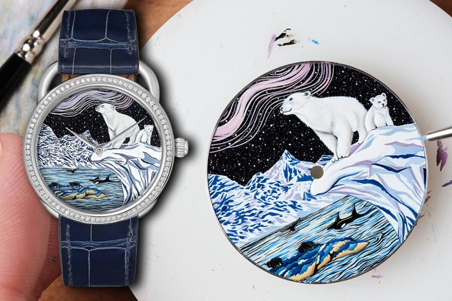 愛馬仕HERMÈS ARCEAU Into the Canadian Wild 工藝腕錶
