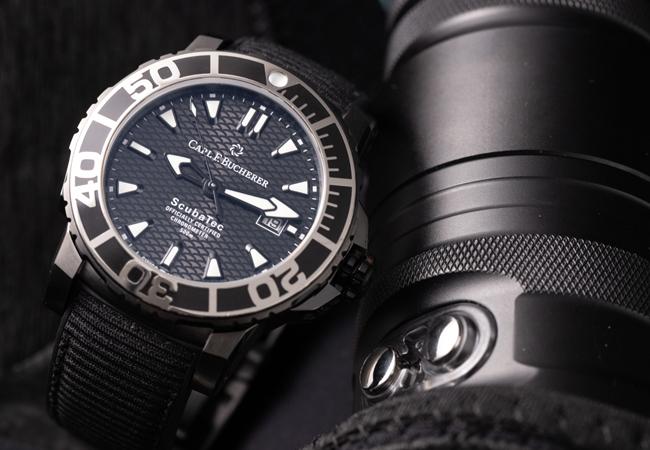 寶齊萊CARL F. BUCHERER 柏拉維深潛腕錶碳黑版