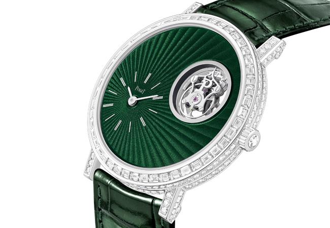 伯爵PIAGET Wings of Light 細工鑲嵌工藝面盤陀飛輪腕錶