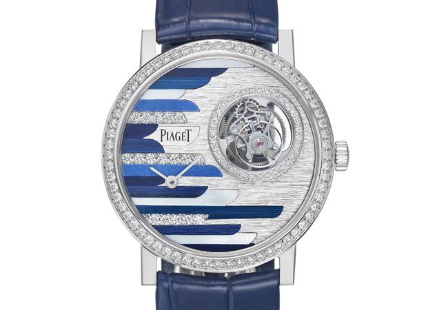 伯爵PIAGET Wings of Light 細工鑲嵌工藝面盤陀飛輪腕錶