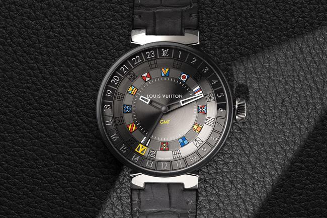 路易威登LOUIS VUITTON Tambour Moon Dual Time Graphite
