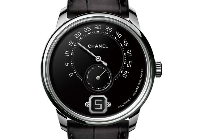 香奈兒CHANEL黑色琺瑯面盤鉑金款