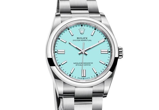 勞力士ROLEX Oyster Perpetual綠松石藍款126000