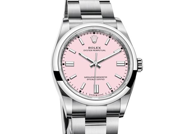 勞力士ROLEX Oyster Perpetual糖果粉款126000