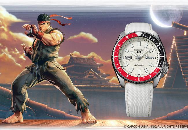 Seiko 5 Sports X 快打旋風5聯名限定錶SRPF19K1