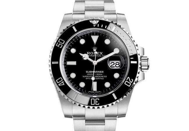 勞力士ROLEX Cerachrom陶質字圈的Submariner Date不銹鋼款腕錶