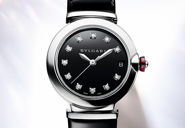 寶格麗BVLGARI LVCEA 精鋼黑漆腕錶,型號:103503