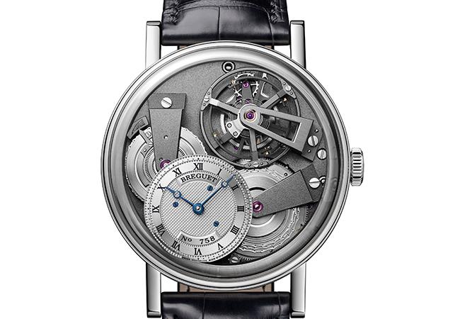 寶璣BREGUET Tradition 7047PT芝麻鍊陀飛輪錶,型號:7047BR-G9-9ZU