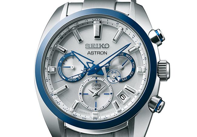 Seiko Astron GPS Solar雙時區5X53腕錶Seiko 140週年限量款,型號:SSH093
