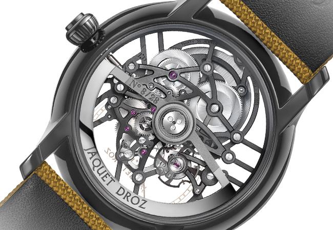 雅克德羅JAQUET DROZ大秒針SKELET-ONE鏤空腕錶,型號:J003525547