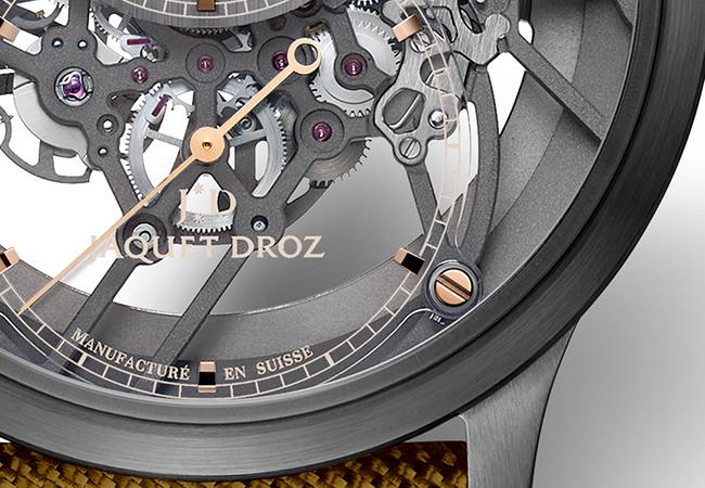雅克德羅JAQUET DROZ大秒針SKELET-ONE鏤空腕錶,型號:J003525547