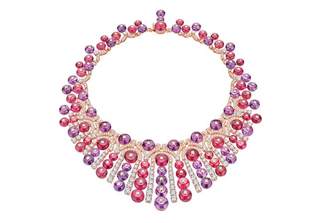 BVLGARI BAROCKO系列Festa頂級彩寶與鑽石項鍊,型號266269。