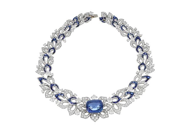BVLGARI BAROCKO系列Blue Fantasy頂級藍寶石與鑽石項鍊,型號266513。