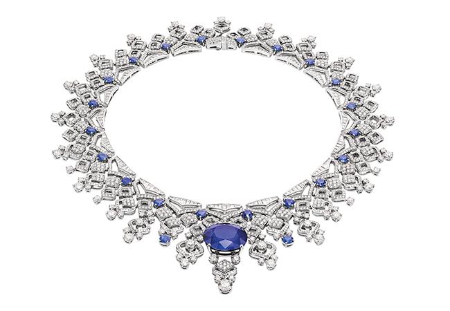BVLGARI BAROCKO系列Sapphire Lace頂級藍寶石與鑽石項鍊,型號266308。