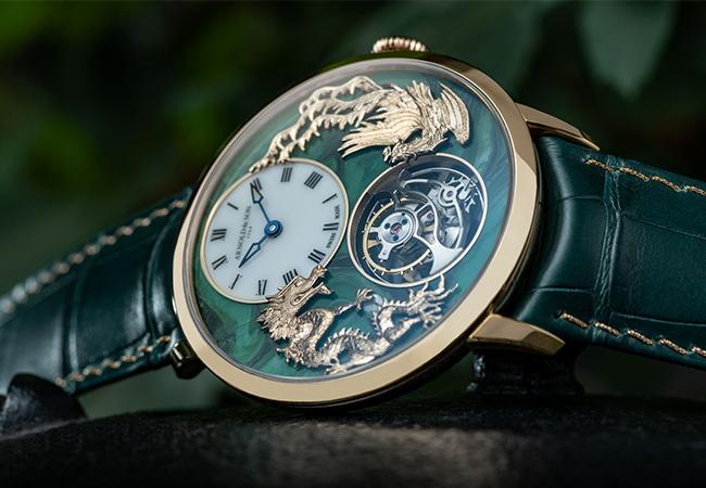 亞諾表ARNOLD&SON Ultrathin Tourbillon Dragon & Phoenix超薄陀飛輪龍鳳戲珠腕錶