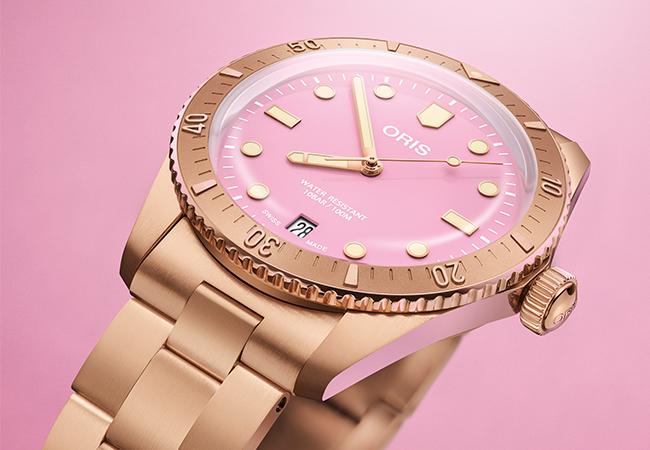 豪利時ORIS Divers Sixty-Five Cotton Candy腕錶