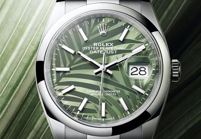 勞力士Datejust 36 棕櫚葉面盤