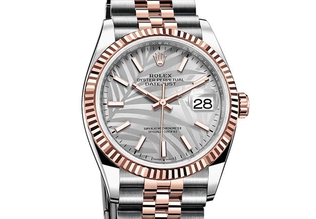 勞力士Datejust 36 棕櫚葉面盤