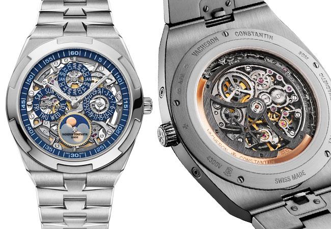 VACHERON CONSTANTIN江詩丹頓Overseas縱橫四海超薄鏤雕萬年曆腕錶