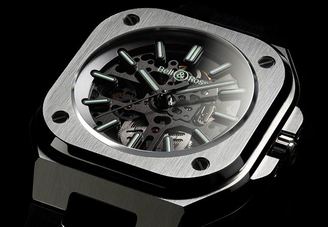 BELL & ROSS BR 05 Skeleton Nightlum鏤通夜光腕錶