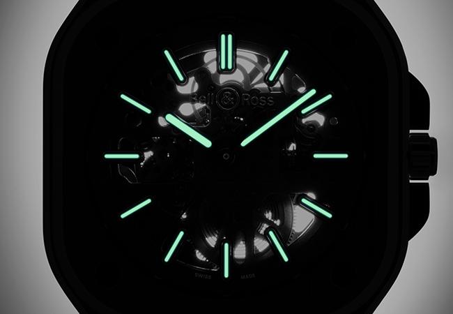 BELL & ROSS BR 05 Skeleton Nightlum鏤通夜光腕錶