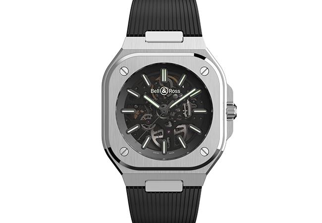 BELL & ROSS BR 05 Skeleton Nightlum鏤通夜光腕錶