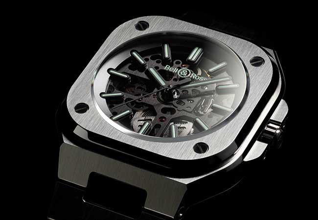 BELL & ROSS BR 05 Skeleton Nightlum鏤通夜光腕錶