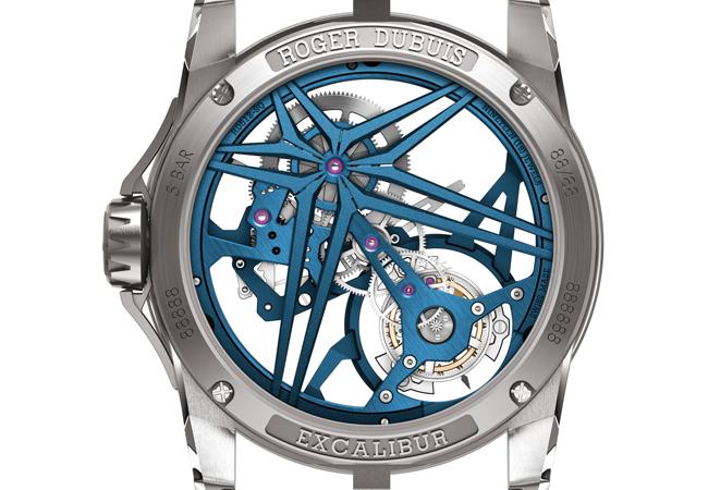 羅杰杜彼ROGER DUBUIS王者系列鈷鉻鉬合金鏤空飛行陀飛輪