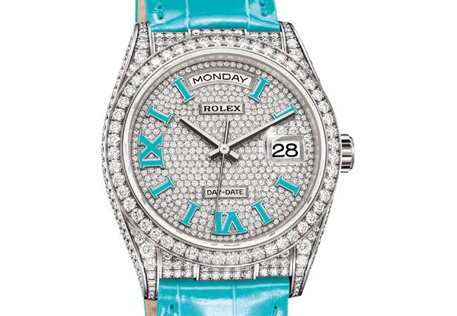 勞力士ROLEX Day-Date 36 128159 RBR星期日曆型腕錶