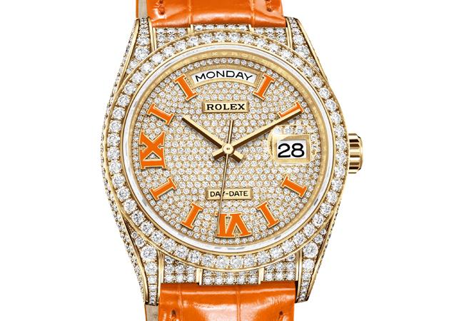 勞力士ROLEX Day-Date 36 128158 RBR星期日曆型腕錶