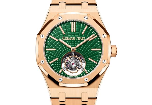 愛彼AUDEMARS PIGUET皇家橡樹飛行陀飛輪自動腕錶