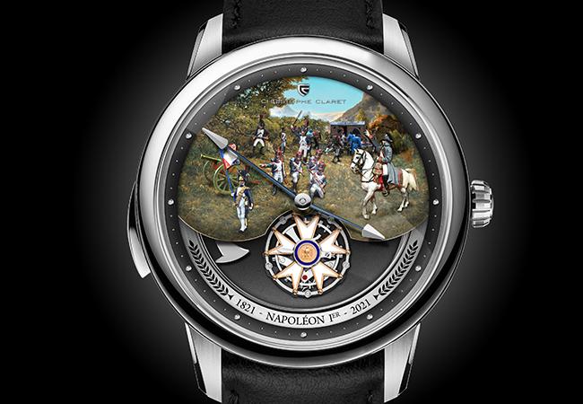 CHRISTOPHE CLARET Napoleon拿破崙飛行陀飛輪三問腕錶