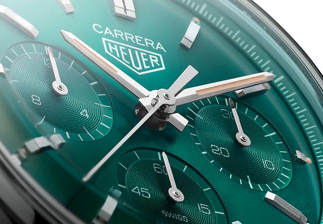 泰格豪雅全新Carrera綠面限量自動計時腕錶