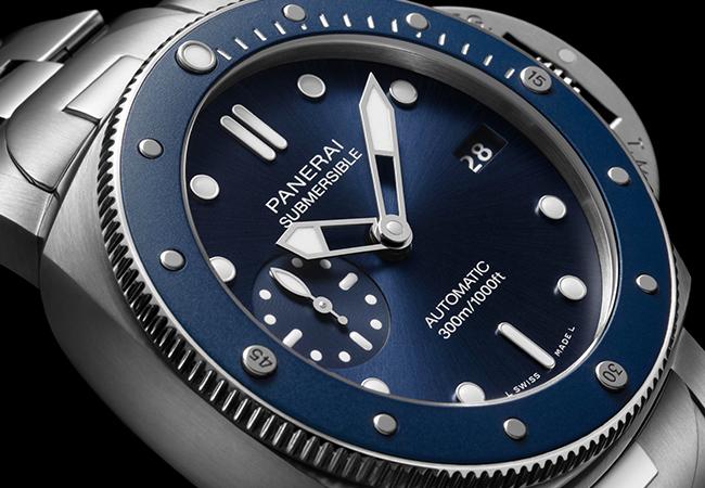 沛納海Submersible Blu Notte專業潛水腕錶