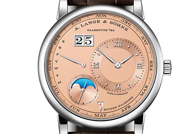 朗格Lange 1 Perpetual Calendar日夜顯示月相萬年曆腕錶
