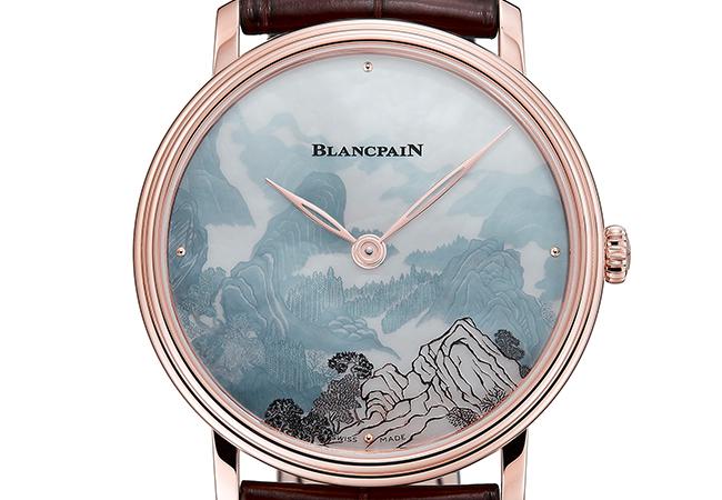 BLANCPAIN Métiers d’Art珍珠母貝剪影浮雕腕錶