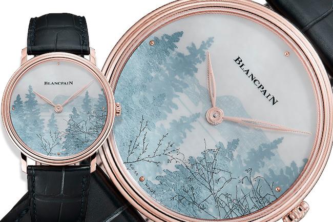 BLANCPAIN Métiers d’Art珍珠母貝剪影浮雕腕錶