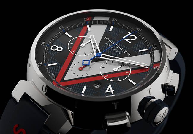 路易威登Tambour Damier Cobalt Chronograph