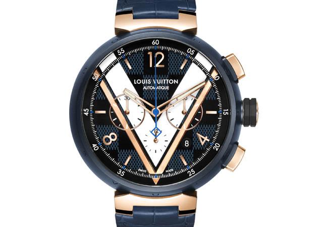 路易威登Tambour Damier Cobalt Chronograph