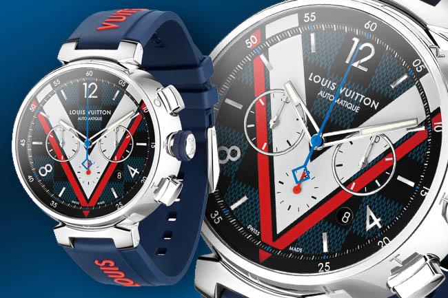 路易威登Tambour Damier Cobalt Chronograph