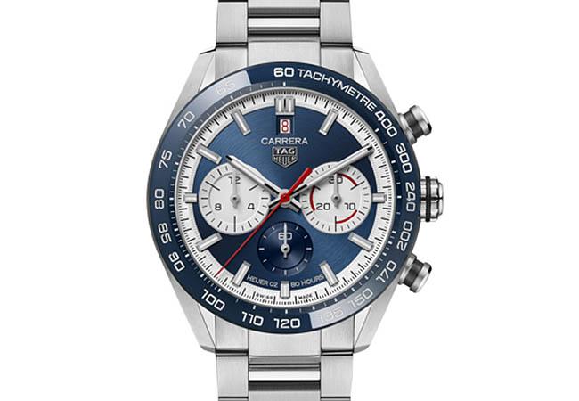 TAG HEUER泰格豪雅Carrera Sport H02 160週年限量自動計時腕錶藍款
