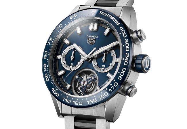TAG HEUER泰格豪雅Carrera H02T藍色陀飛輪腕錶COSC