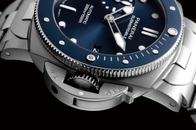 沛納海Submersible Blu Notte專業潛水腕錶
