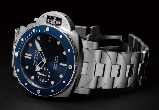 沛納海Submersible Blu Notte專業潛水腕錶